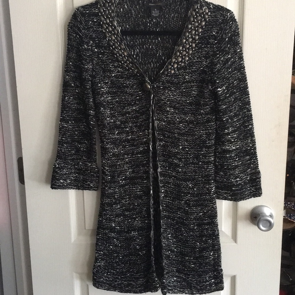 BCBGMaxazria size small black long cardigan